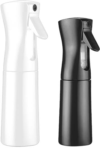 Semazz Vaporisateur,2 PCS Vide Vaporisateur Cheveux 200ML et 300ML Pulvérisateur Plastique Spray Vide Bouteille Brumisateur Rechargeable Pulvérisateur de Brume Ultrafine pour Plantes Jardinage Beauté