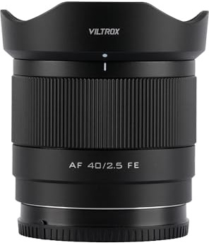 Viltrox AF 40mm F2.5 Full Frame per Sony E-Mount, obiettivo standard con motore di messa a fuoco STM, obiettivo primo compatto per fotocamere Sony