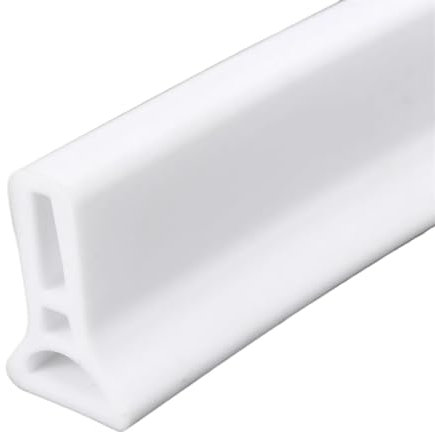 Barrera de suelo para habitación húmeda, tira de sellado para plato de ducha, Tapón de agua for baño de 50 mm de altura, separador de agua, separación seca y húmeda, barrera contra inundaciones, presa