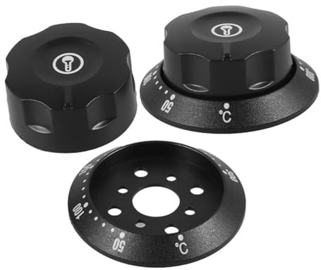 LABRIMP 2pcs Thermostat Cover Knob Replacement for Oven Thermostat Control Knob Includes for Oven Fryer Suitable for Gas Stove