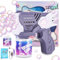 Seifenblasenpistole Kinder Seifenblasenmaschine Seifenblasen Machine,Licht Blasen Elektrisch Mit 190 ML Tank Automatische Seifenblasen Bubbles Maker Maschine Für Kids Shooter Spielzeug,Grau Seifenblas