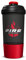 Fire Nutrition Shaker Premium, Botella Mezcladora Deportiva Con Compartimento, 500 ml, Negro y Rojo, Apto para Microondas, Resistencia Extrema