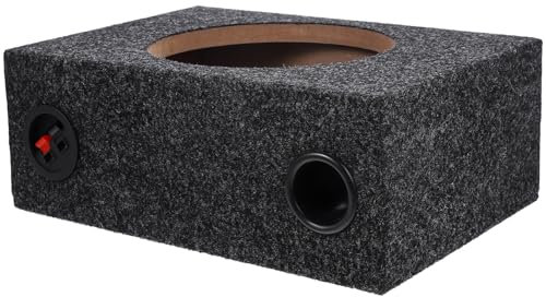 CTIRCHIU Scatola Per Subwoofer Auto 8 Pollici, Contenitore Per Altoparlanti Audio Fai Da Te in Legno Abs, Design Compatto Per Sostituzione e Miglioramento Impianto Audio Veicoli