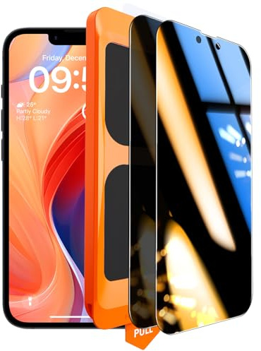 TOCOL für iPhone 16e für Panzerglas Sichtschutz, Einfache Montage | 25° Anti-Spy Folie Blasenfrei, 9H Stoßfest Kratzfest Displayschutz, Anti-Fingerabdruck Schutzfolie, Hüllenkompatibel, 2 Stück