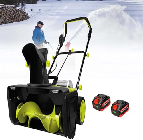 CUTANGELAR Leistungsstarke Schneefräse, 3500-W-Akku-Schneefräse Mit Bürstenlosem Motor Und 50 cm Räumbreite. Ideal Für Schweren, Nassen Schnee Auf Einfahrten, Wegen Und Um Fahrzeuge Herum.