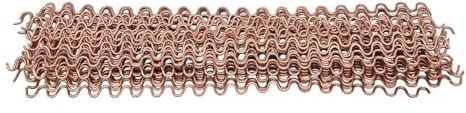 50 Stück Wellendraht, Gewellte Schweißdrähte, Hochwertiges Eisen Verkupfert, 2mm 33cm, für Kfz Bleche