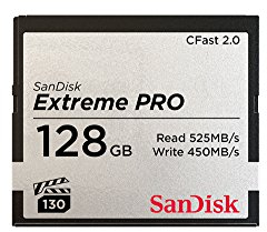 SanDisk 128GB Extreme PRO, CFast 2.0 card, up to 525 MB/s, VPG-130
