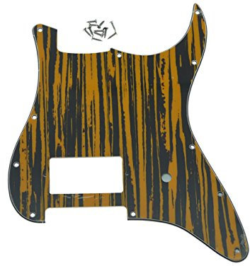 Kaish 11 Loch Gitarren- Schlagbrett für Fender Delonge, in verschiedenen Farben Tawny Stripe