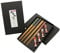 Exzact CS04 Ensemble de baguettes - 4 paires de baguettes en bambou naturel réutilisables avec 4 pcs stand de Baguettes