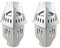 BestSaller Ritterhelm mit Visier, Pappe, Farbe:Silber (2 Stück)