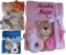 Wuff-Dogsworld Babydecke mit Namen Bestickt Zugabe Babysocken Babyrassel Greifling Baby Taufe (rosa Bär)