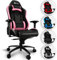 KLIM Esports Chaise Gaming - Nouveauté - Simili Cuir et Matériaux Premium Haute Qualité - Chaise Gamer inclinable - Ergonomique avec Coussin Lombaire et Cervical - Fauteuil Gamer - Rose