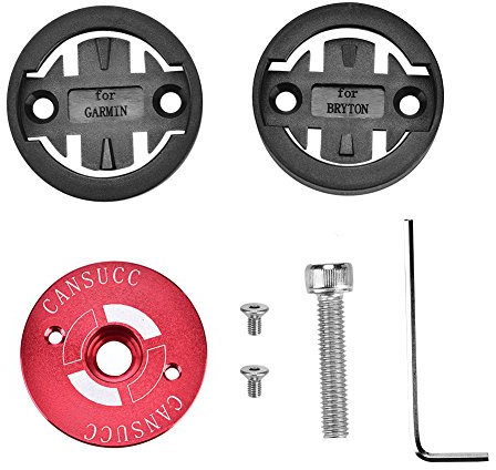 VGEBY1 Supporto per Computer da Bici, Supporto per cronometro per Bicicletta per Accessorio Bici Garmin Bryton(Rosso)