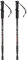 COSTWAY Alu Nordic Walking Stöcke Teleskop Wanderstock Trekking Stöcke 1 Paar Set verstellbar 65-135cm (Schwarz Standard)