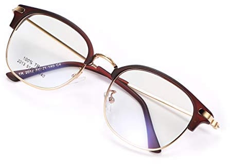 MIRYEA Blue Light Blocking Glasses for Men and Women Lightweight Frame Eyewear Anti Eyestrain Headache Sleep Better Cut Glare UV Filter Blue Ray Eyeglasses Computer Reading/Gaming/TV/Phones Goggles