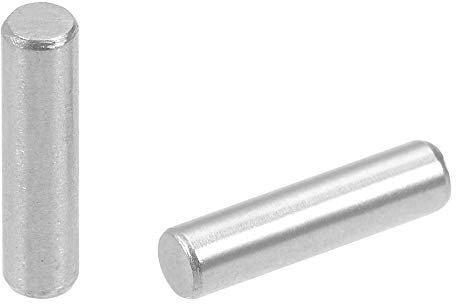 Yesallwas 100pz Spina Centraggio 3 mm x 12 mm Cilindrica Perno , in acciaio inox 304, perno di supporto in metallo per fissare elementi utilizzati in una posizione precisa (3 mm x 12 mm, 100 pezzi)