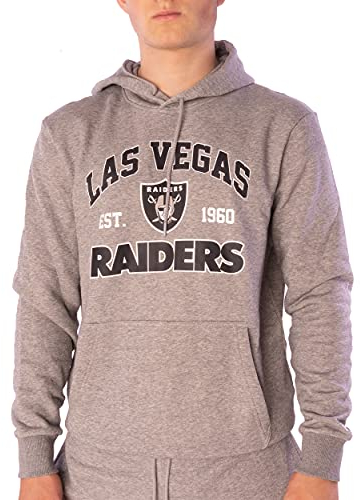 New Era Hoodie - NFL MBA MLB - Kapuzenpullover - Football Basketball Baseball - Limited Edition (Las Vegas Raiders Light/Grey, M, m)