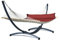 Potenza Outdoor Hängematte mit Gestell für 2 Personen I Catargo - Baumwolle Doppelhängematte XXL 220x160, 220kg I Hängemattengestell 220kg, wetterfest… (Rot, Basic Gestell Graphit)