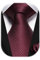 HISDERN Herren Krawatte Rot Klassische Taschentuch Hochzeit Formelle Elegant Gepunktete Krawatten & Einstecktuch Set Festival Klub