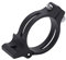 Uxsiya Front Derailleur Ring, Front Derailleur Clamp Aluminum Convenient Hollow Wear Resistant for Road(34.9mm)
