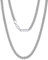 VEXXS 3/4/6mm Herren Panzerkette, 18K Gold beschichtet Cuban Halskette, Miami Kubanische Gliederkette Herren Kette Hip Hop Nickelfrei für Männer (Silbrig-3mm, 46.00)