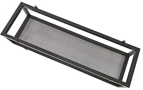 Mensola A Soffitto Scaffale da soffitto in ferro Scaffali sospesi Organizer Scaffali galleggianti per camera da letto bar, bagno, soggiorno, cucina, balcone, ripostiglio e decorazione per garage, nero