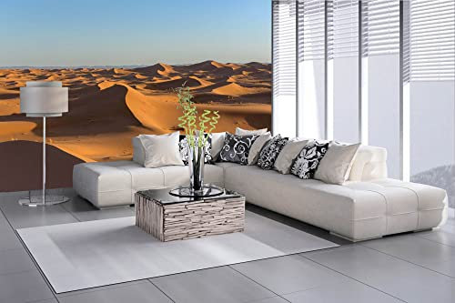 Vlies Fototapete SAHARA WÜSTE 375 x 250 cm (inkl. Kleister) - Vlies Tapete, Wandtapete, Wandbilder - Tapete für Wohnzimmer Schlafzimmer, Büro, Küche - Montagefertig