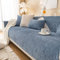 Weiche Chenille Sofabezug - Das neue Four Seasons Sofa überzug Universal Antirutsch Couch überzug 1 2 3 4 Sitzer, Sofa Sitzkissenbezug Sofaüberwürfe L Form Möbelschutz für Wohnzimmer (Blau)