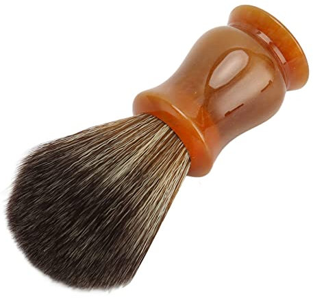 Brosse à Barbe,Brosse de Coiffure,Brosse à Barbe Portable,Brosse à Raser en Mousse pour Homme,Séchage Rapide Imitation Poils,pour le Rasage Mouillé avec rasoir de sécurité/sûreté coup-choux.