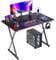 CubiCubi Gaming Desk 100 x 50 cm PC Computer Desk, Home Office Desk Table Gamer Workstation, Simple Game Table, Black