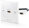 HDMI Dose Wanddose 1 Port 4K UHD HDR Unterputz Wand Einbaudose HDMI Ethernet