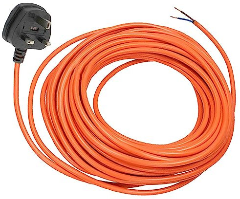 Spares2go 12 Metre Cable & Lead Plug compatible with Gardena Lawnmowers, Strimmers, Trimmers, Hedge Cutters (12m)