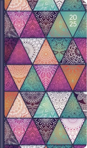 Alpha Edition - Ladytimer Slim Oriental 2025 Taschenkalender, 9x15,6cm, Kalender mit 128 Seiten, Notizbereich, Info- und Adressteil, Monatsübersicht und internationales Kalendarium