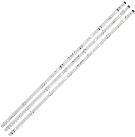 CHROX Tira de luces Led for LG Innotek 17Y 43inch_ tipo A 43LJ61_FHD_L 43UJ630V 43UJ634V-ZD 43LJ594V-ZA NC430DGG-AAFX3 HC430DUN, 3 uds.