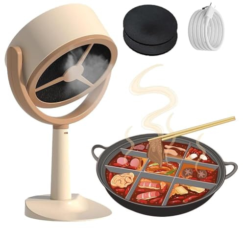 Portable Desktop Range Hood, Small Cooker Hood with Detachable Filter, Convenient Hood Vents, Kitchen Exhaust Fan for Indoor Bbq, Hot Pot, Kitchen