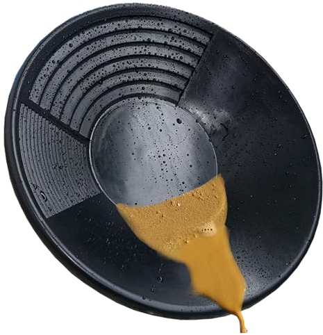 Goldwaschpfanne Goldabbaupfanne 15 Zoll Goldwaschset 3 Gewehre Manuelle Goldwaschausrüstung Für Einfaches Sandgoldabbau Und Goldsuchsystem