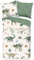 Bettbezug Set 135x200cm Cartoon-Dinosaurier Bettwäsche Set Cartoon-Kreide-Dinosaurier Kinder 3 Teilig Mikrofaser Wendebettwäsche Bettdeckenbezug Mit Reißverschluss und 2 Kissenbezug 80x80cm