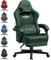 GTPLAYER Silla para Videojuegos, Transpirable, Silla de Oficina ergonómica, Silla ergonómica de PC, Respaldo Ajustable 160° y reposapiés Extensible, Verde