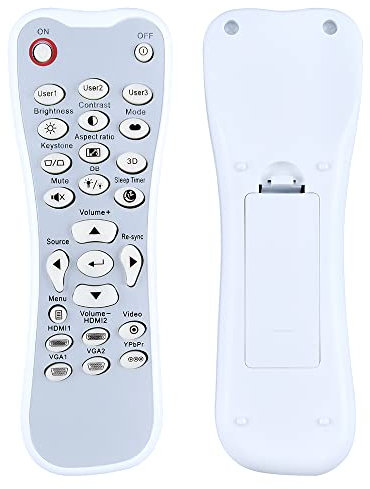 TCNOUMT New Remote Control Compatible for Optoma DLP Projector GT1080 Remote Control for Optoma Projector HD26 HD-141X HD-143X HD-142X HD-146X GT1080E HD131XE UHD300X, No backlight