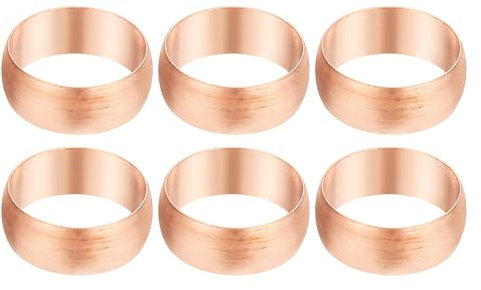 PATIKIL 18mm Tube Embouts de Manchons de Compression OD, 6Pcs Kit d'Assortiment de Raccords à Compression de Raccords de Virole en Cuivre pour Gaz d'Eau d'Air