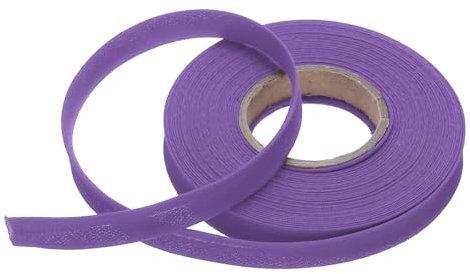 QUARKZMAN 12 mm Einzelfalz Schrägband Polyester Nahtband Gurtband Stoffband für Nähen, Säumen, Quilten, Einfassen, Handwerk (Lila 9 m)