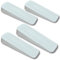 4 Pack Door Stoppers for Floor (12 x 3.6 x 2 cm) – Heavy-Duty Non-Skid Door Wedges – Scratch-Resistant Door Stop for Bottom Door Solidness – (4, Pack-4 (Cream))