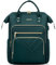 LOVEVOOK Rucksack Damen, 15,6 Zoll Laptop Schulrucksack Teenager Mädchen Wasserdicht, Elegant Reiserucksack Tagesrucksäcke Arbeitstasche, Backpack Women für Reise Uni Büro, Dunkelgrün