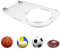 NHQ Basketball Wandhalterung,Ball Halterung Wand,Ball Halterung,Basketball Halterung,Wandmontage Ballständer Ständer Display Halter Ballständer,Für Basketball Fußball Volleyball Softball Rugby Ball