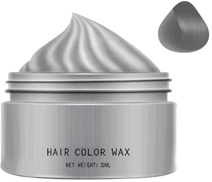 Haarfärbewachs, Haarfärbewachs, Haarfärbewachs, temporäre Farbe, Einweg-Schlamm, Haarwachs für Haare Grau Silber Temporane