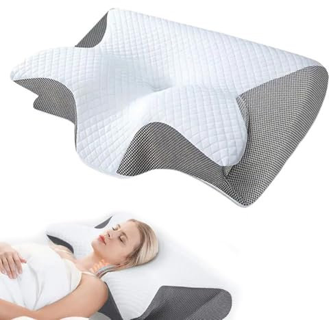 ortho sleep cuscino,cuscino serenium,Orthosleep,Cuscino Ortopedico Cervicale Serenium Per Alleviare Il Disagio Al Collo, Serenium Cuscino Ergonomico Con Federa Sfoderabile Per Una Facile Pulizi