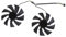 4Pin 12V 0.35A GPU Cooling Fan For 2070 SUPER 8GB 2PCS GA92A2H Graphics Card Cooling Fan