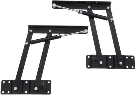 Uonlytech 2stücke Hochbelastbare Lift-up Hydraulik-scharnier Für Tischplatten Verstellbarer Mechanismus Für Couchtische Multifunktionales Hebewerkzeug Für Zuhause Und Büro