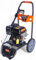 Benzin Hochdruckreiniger 207 bar | 12 m Hochdruckschlauch | 7PS Flächenreiniger mit Messing Pumpenkopf | Steinreiniger Profi Hochdruckreiniger | Gewerbe Industriereiniger