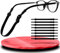 8 Pcs Cordon Lunettes High Elasticity, Sangle pour Lunettes de Sport Stable et Antidérapant, Attache Lunette Enfant Confortable pour Divers Sports, Universel Cordon pour Lunettes Homme et Femme
